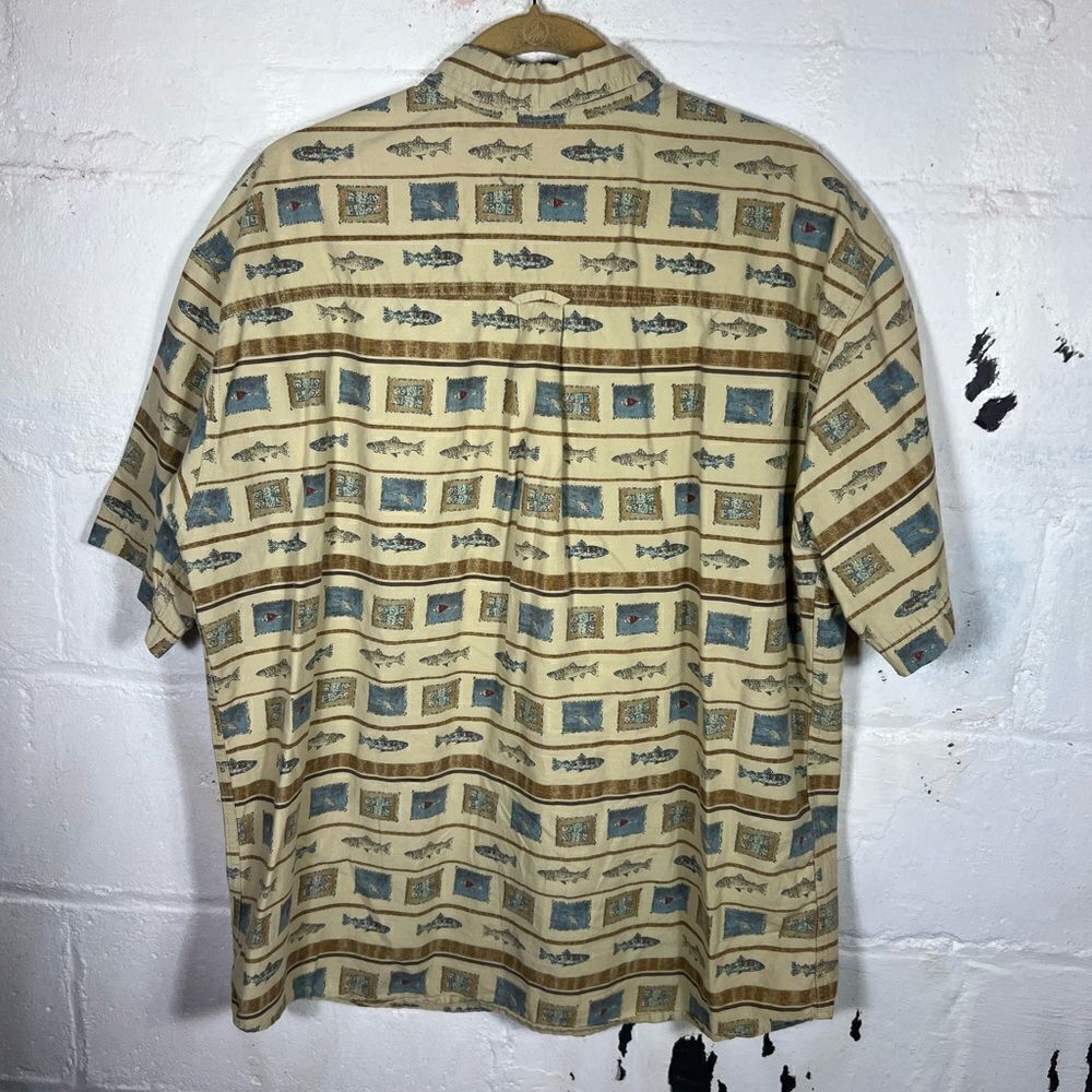 Fish Print Woolrich Button Up Shirt - Picture 3 of 6